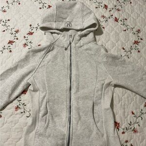 Lululemon Gray Scuba Zip-Up Hoodie